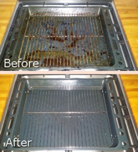 Grill Before and After Cleaning